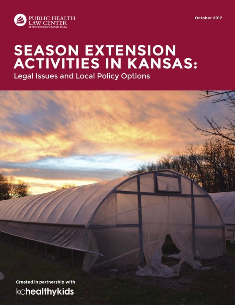 Season Extension Activities in Kansas: Legal Issues and Local Policy Options